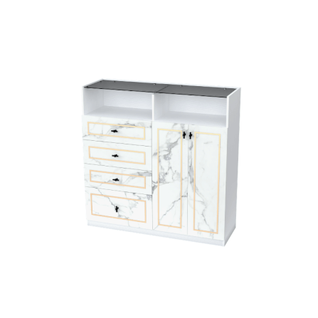 ตู้ลิ้นชัก 4 ลิ้นชัก WISDOM DESIGN FURNITURE GDW-121 120 ซม. สีขาว/ซอฟท์มาร์เบิ้ล_1